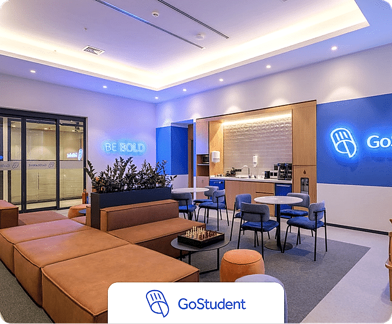 Kolektif House iş ortaklarından GoStudent'nin promosyonel logo görseli